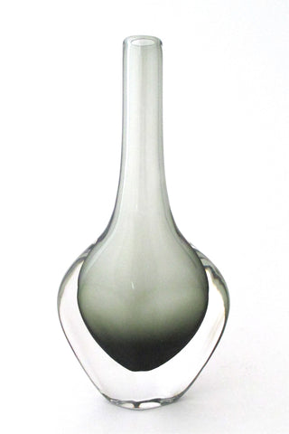 Nils Landberg for Orrefors Sweden vintage modernist sommerso vase