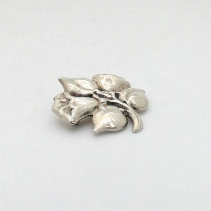 profile Carl Poul Petersen Canada vintage silver floral brooch Georg Jensen apprentice