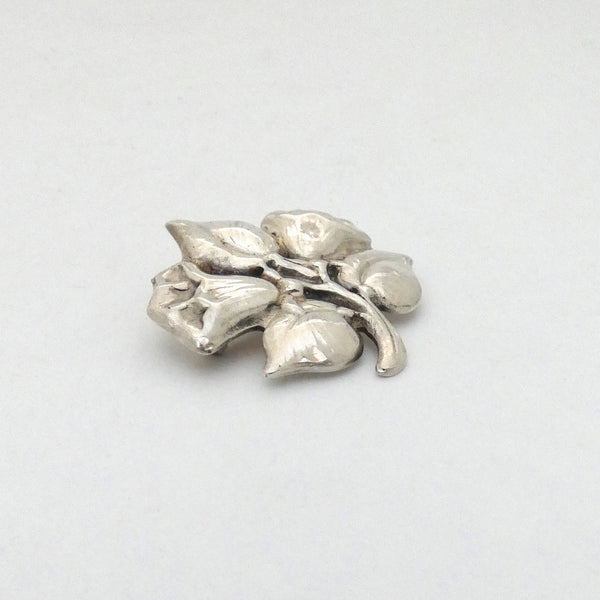 profile Carl Poul Petersen Canada vintage silver floral brooch Georg Jensen apprentice
