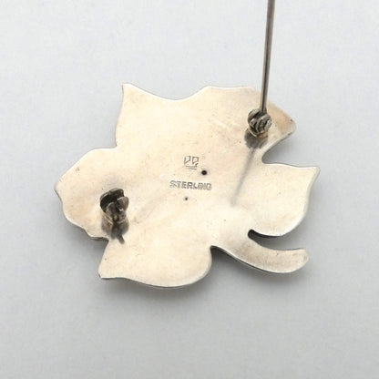 Poul Petersen floral silver brooch