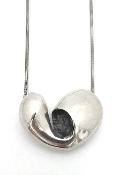 Poul Havgaard for Lapponia large "With Love" pendant necklace ~ 1974