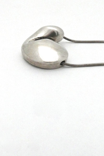 Poul Havgaard for Lapponia large "With Love" pendant necklace ~ 1974