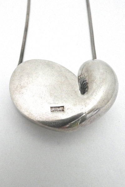 Poul Havgaard for Lapponia large "With Love" pendant necklace ~ 1974