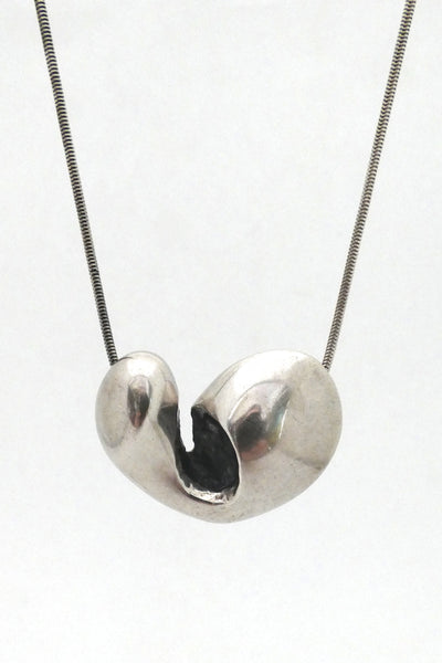 Poul Havgaard for Lapponia large "With Love" pendant necklace ~ 1974