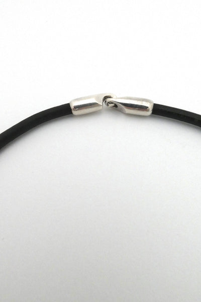 Lapponia silver & leather choker ~ Poul Havgaard, 1974