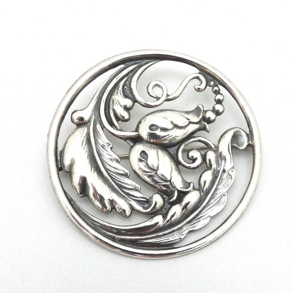 Poul Petersen extra large floral brooch