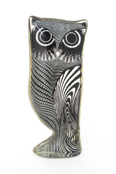 Palatnik vintage acrylic modernist small owl sculpture 1