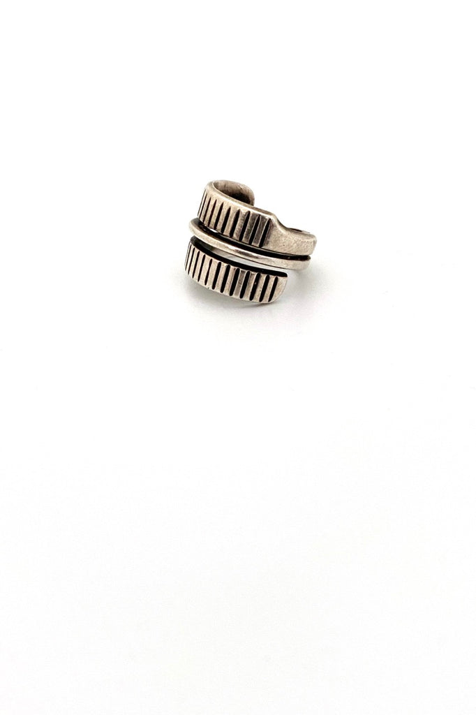 Plus Studios Norway Design vintage silver ring Tone Vigeland Scandinavian Modernist jewelry design