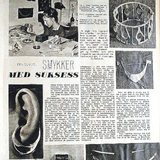 detail Plus Studios Norway Design vintage silver ear slings cuff Tone Vigeland Scandinavian Modernist jewelry design