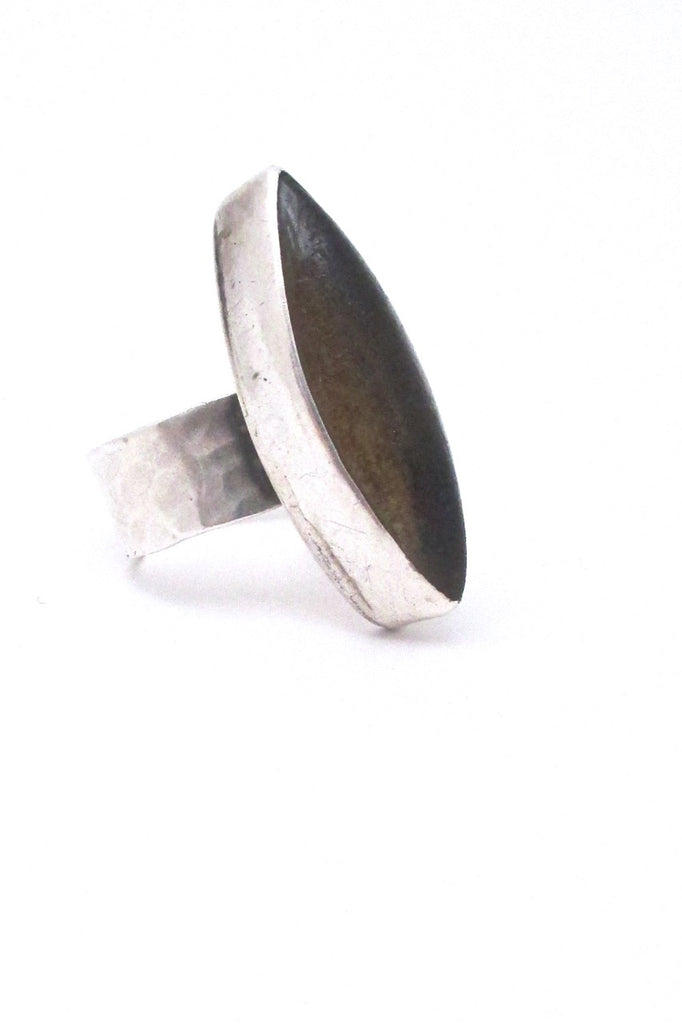 Rafael Alfandary Canada vintage extra large ring in sterling silver