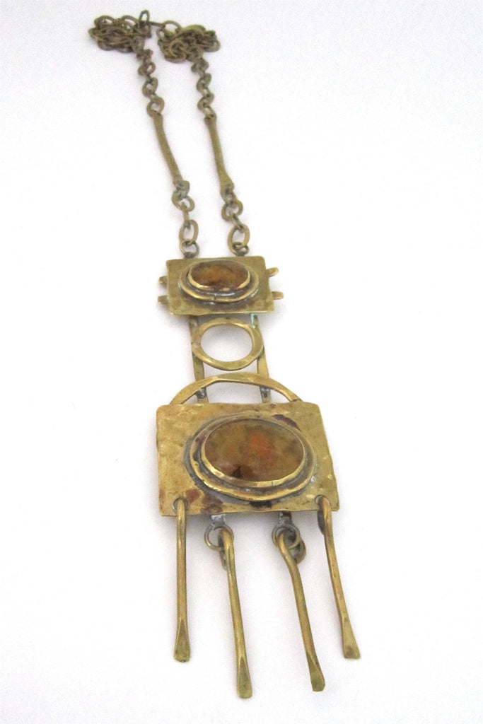 Rafael Alfandary, Canada vintage long kinetic pendant necklace