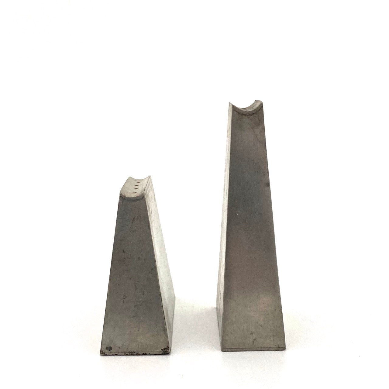 profile Raymor pewter Denmark vintage Modernist salt pepper attributed Paul Evans