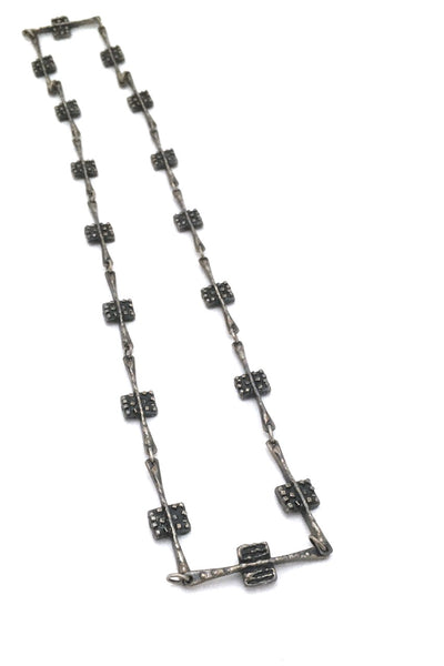 Robert Larin brutalist pewter 2-in-1 double sided necklace #1