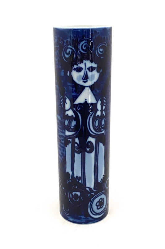 Rosenthal Germany vintage porcelain flow blue vase Bjorn Wiinblad Scandinavian Modern design