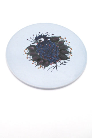 Royal Copenhagen Aluminia Denmark faience Crazy Bird trivet by Beth Breyen