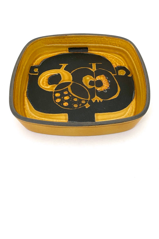 Royal Copenhagen Denmark vintage Baca abstract fruits dish Johanne Gerber Scandinavian Modern design