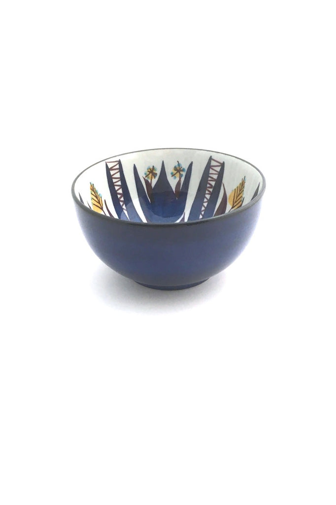 detail Royal Copenhagen Denmark vintage faience Tenera bowl by Marianne Johnson mid century Scandinavian design
