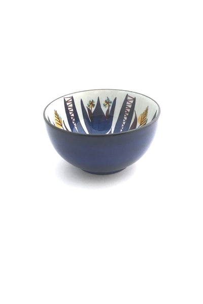 detail Royal Copenhagen Denmark vintage faience Tenera bowl by Marianne Johnson mid century Scandinavian design