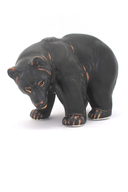 Royal Copenhagen Denmark vintage ceramic matte glazed stoneware large bear by Knud Kyhn rare