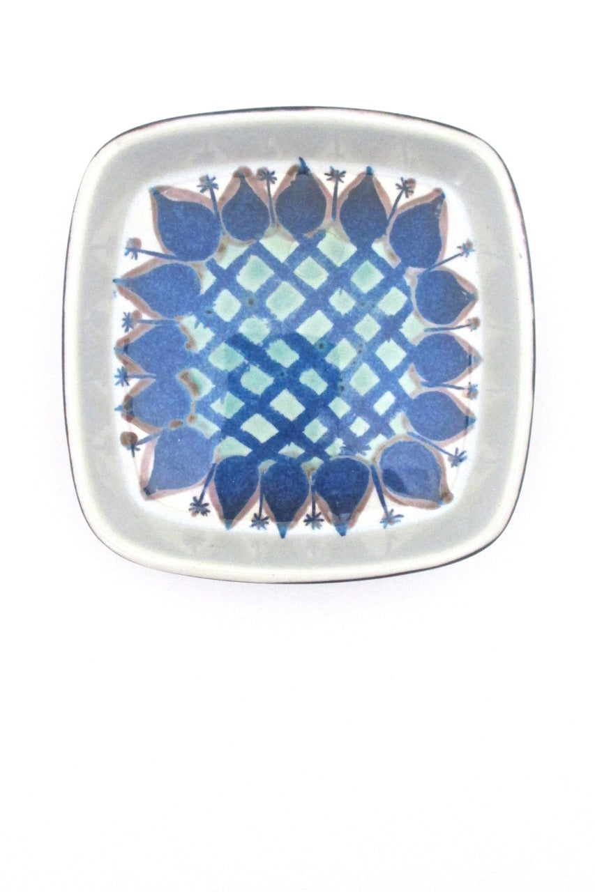 Royal Copenhagen Denmark vintage ceramic faience Tenera flower dish Marianne Johnson