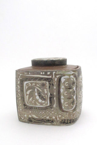 Royal Copenhagen Denmark vintage faience ceramic Baca humidor box by Nils Thorsson