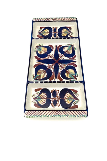 Royal Copenhagen Denmark vintage faience ceramic dish tray Marianne Johnson Scandinavian Modern design
