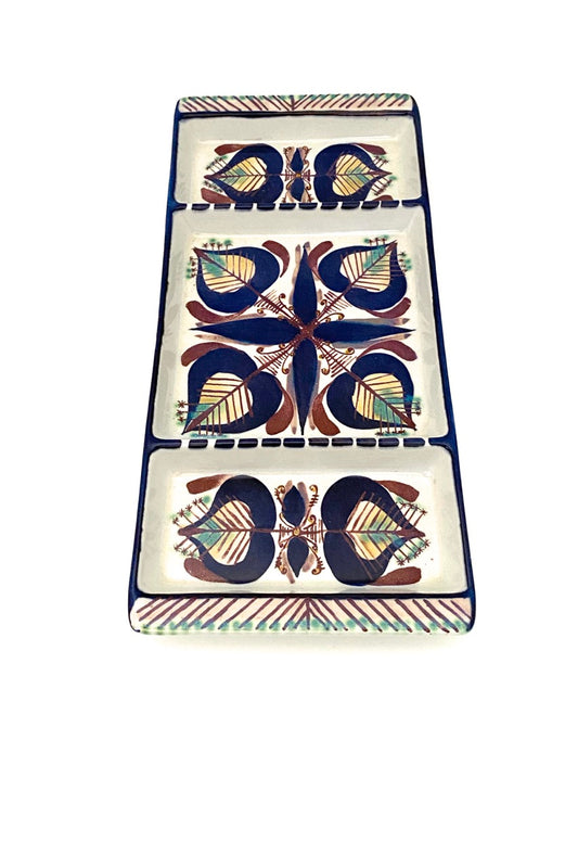 Royal Copenhagen Denmark vintage faience ceramic dish tray Marianne Johnson Scandinavian Modern design