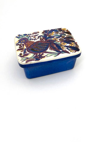 Royal Copenhagen Denmark vintage faience ceramic Tenera lidded box Marianne Johnson Danish Modern design