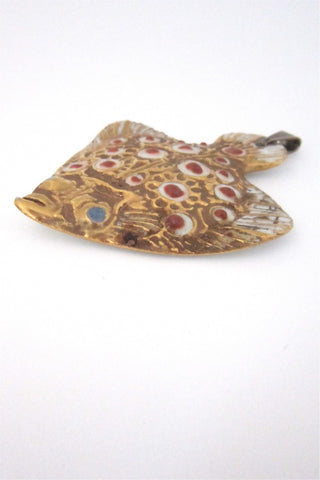 Royal Copenhagen Anton Michelsen sterling silver and porcelain pendant by Nils Thorssen