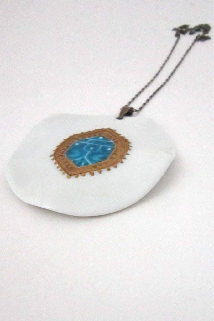 Royal Copenhagen Anton Michelsen large porcelain pendant by Nils Thorssen