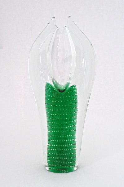 Pavel Juda for Skrdlovice blown glass vase