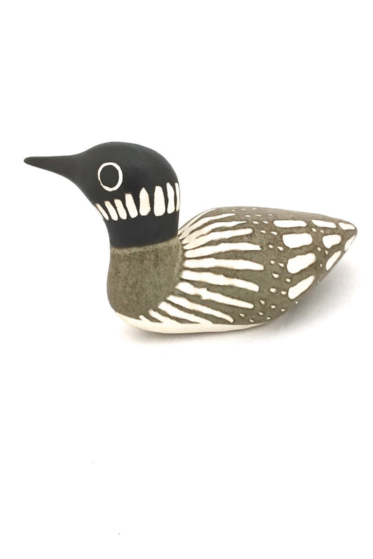 Strawberry Hill Pottery large swimming loon