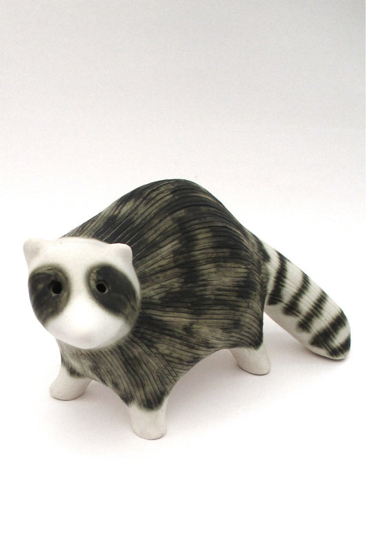 Strawberry Hill Pottery Canada large vintage ceramic raccoon sculpture