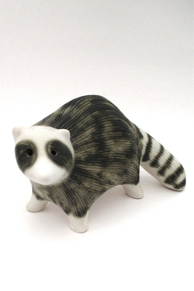 Strawberry Hill Pottery Canada large vintage ceramic raccoon sculpture