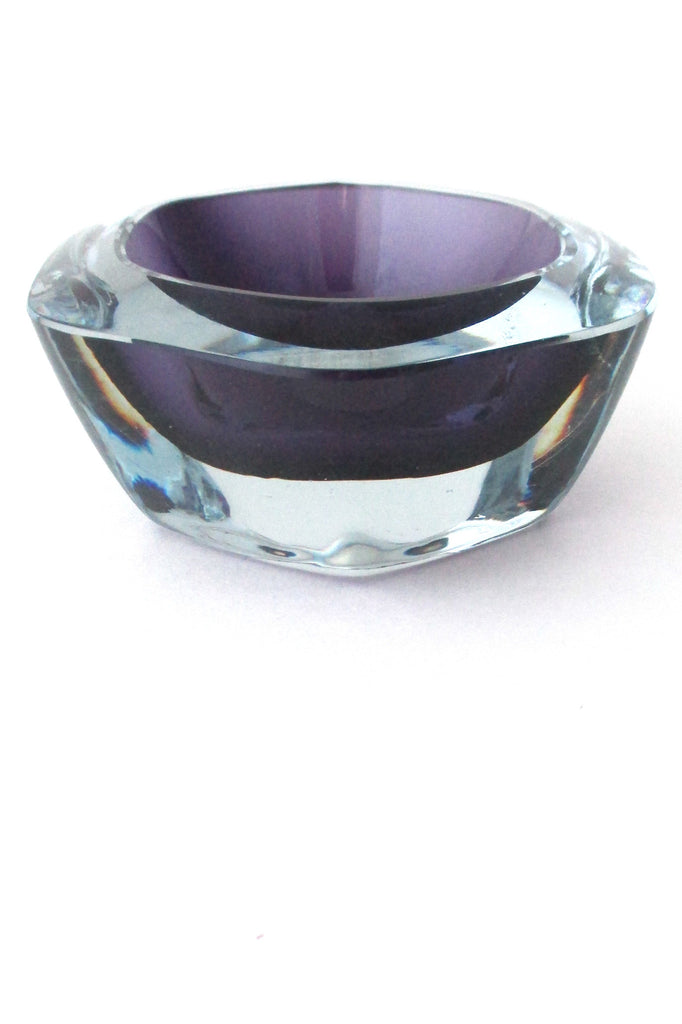 Stromberg Sweden vintage modernist cased glass sommerso bowl