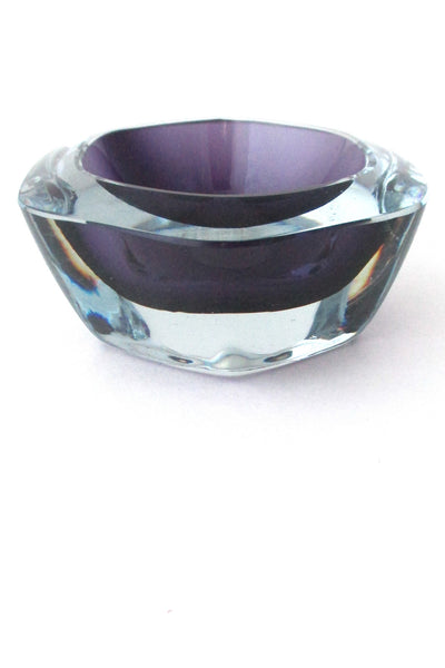 Stromberg Sweden vintage modernist cased glass sommerso bowl