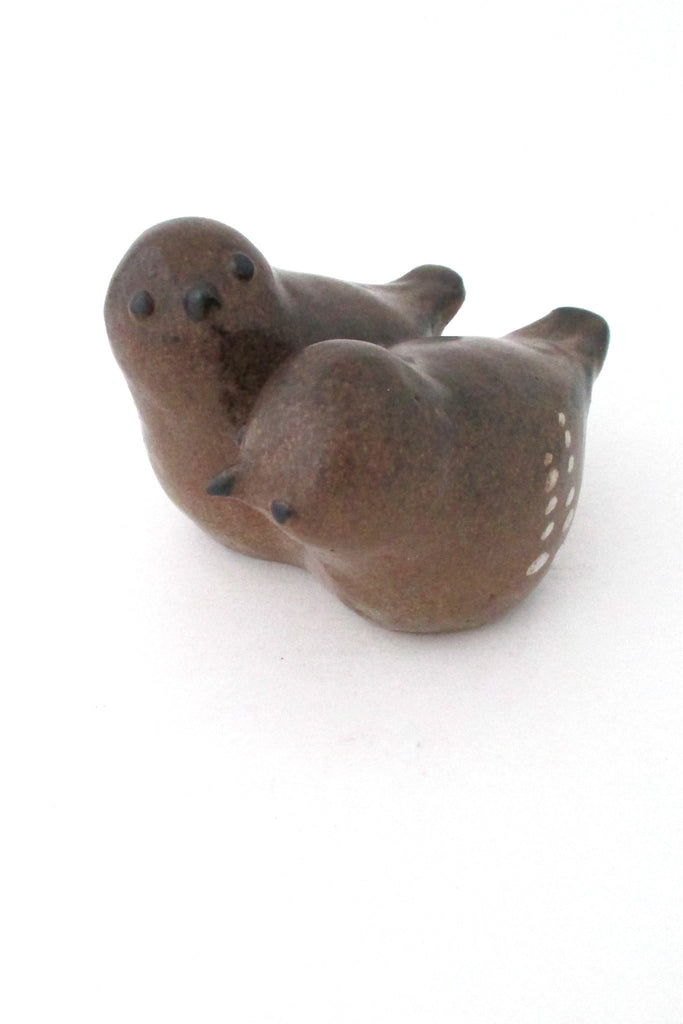 Tommy Kakinuma Canada studio pottery vintage stoneware birds sculpture 