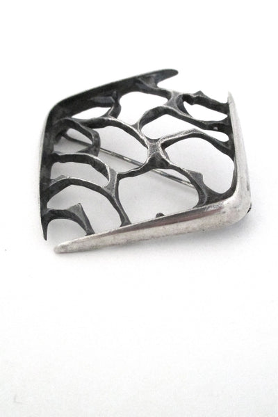 Torstrup Norway vintage modernist silver brooch by Gudmund Elvestad