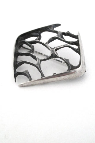 Torstrup Norway vintage modernist silver brooch by Gudmund Elvestad