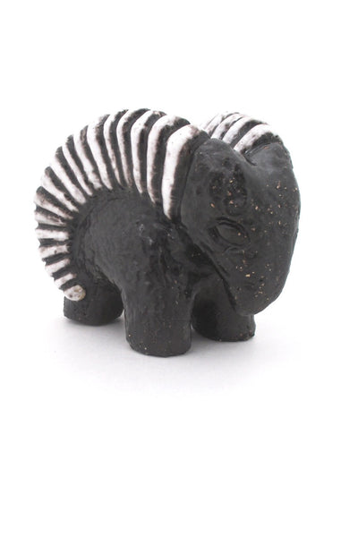 Upsal Ekeby Sweden vintage mid century glazed ceramic stoneware ram by Hjordis Oldfors