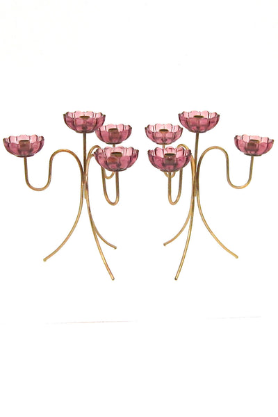 Ysatd Metall Sweden rare vintage candelabras by Gunnar Ander at samanthahowardvintage.ca