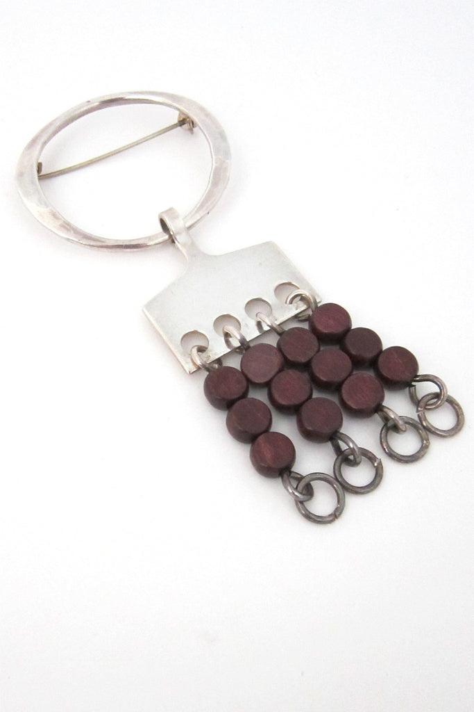 Anna Greta Eker AGE Plus Designs Norway vintage kinetic brooch