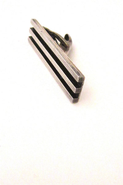 Antonio Pineda, Mexico vintage 970 silver heavy tie bar