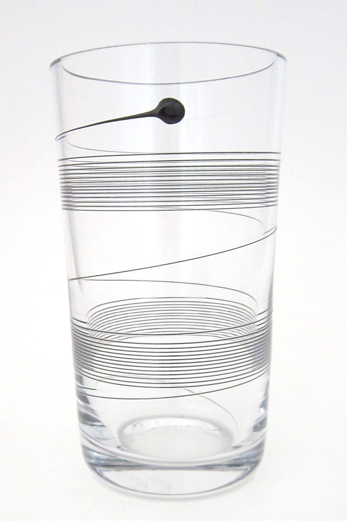 Kosta Boda blown glass spin vase by Bertil Vallien