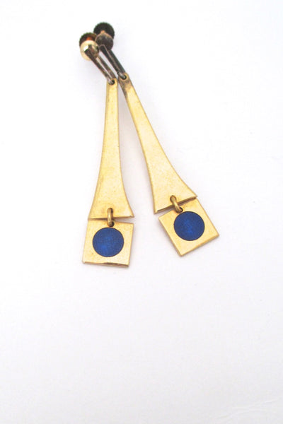 de Passille Sylvestre 'blue dot' drop earrings