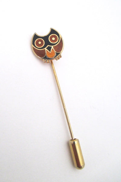 de Passille Sylvestre owl stick pin