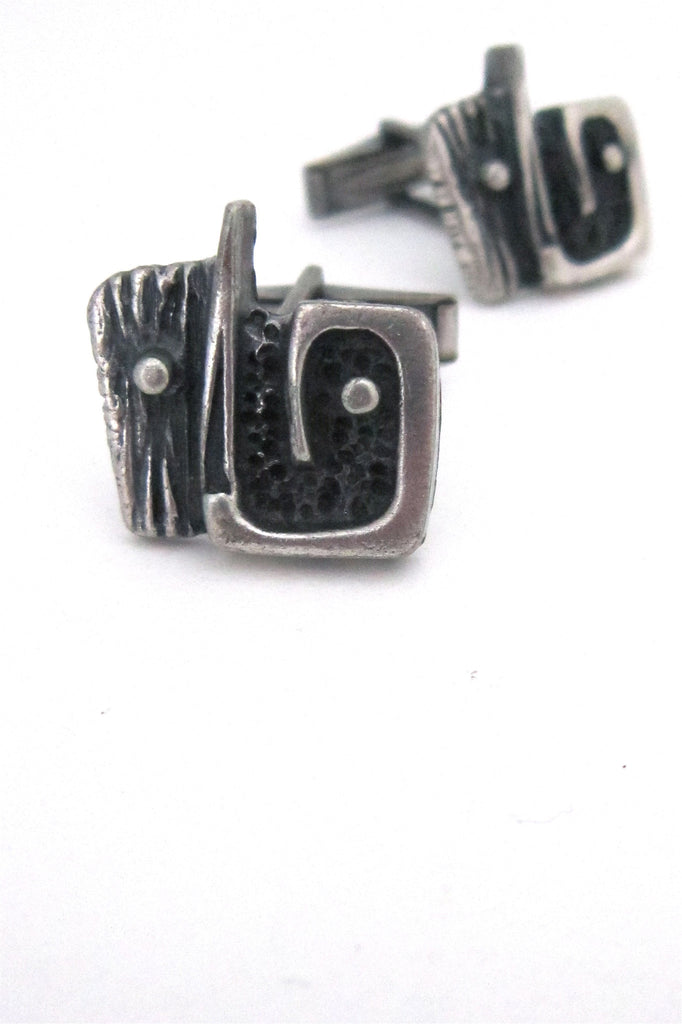 Guy Vidal Canada abstract face cufflinks