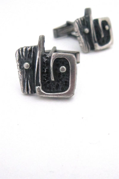 Guy Vidal Canada abstract face cufflinks