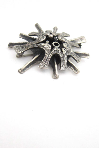 Guy Vidal modernist atomic brooch