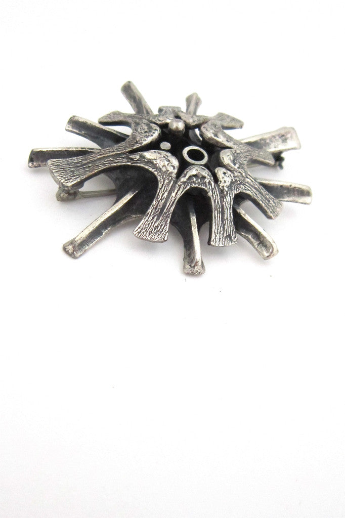Guy Vidal modernist atomic brooch